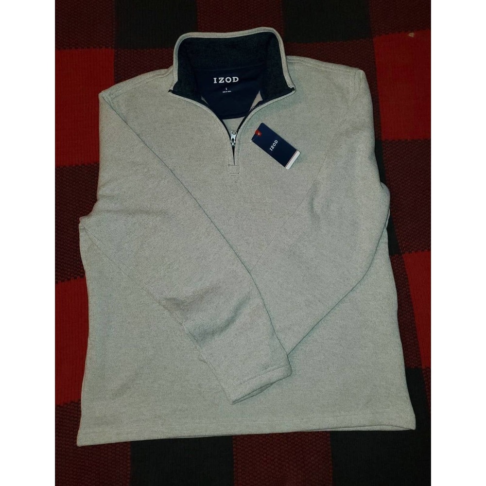 Izod Zipper Pullover Sweater